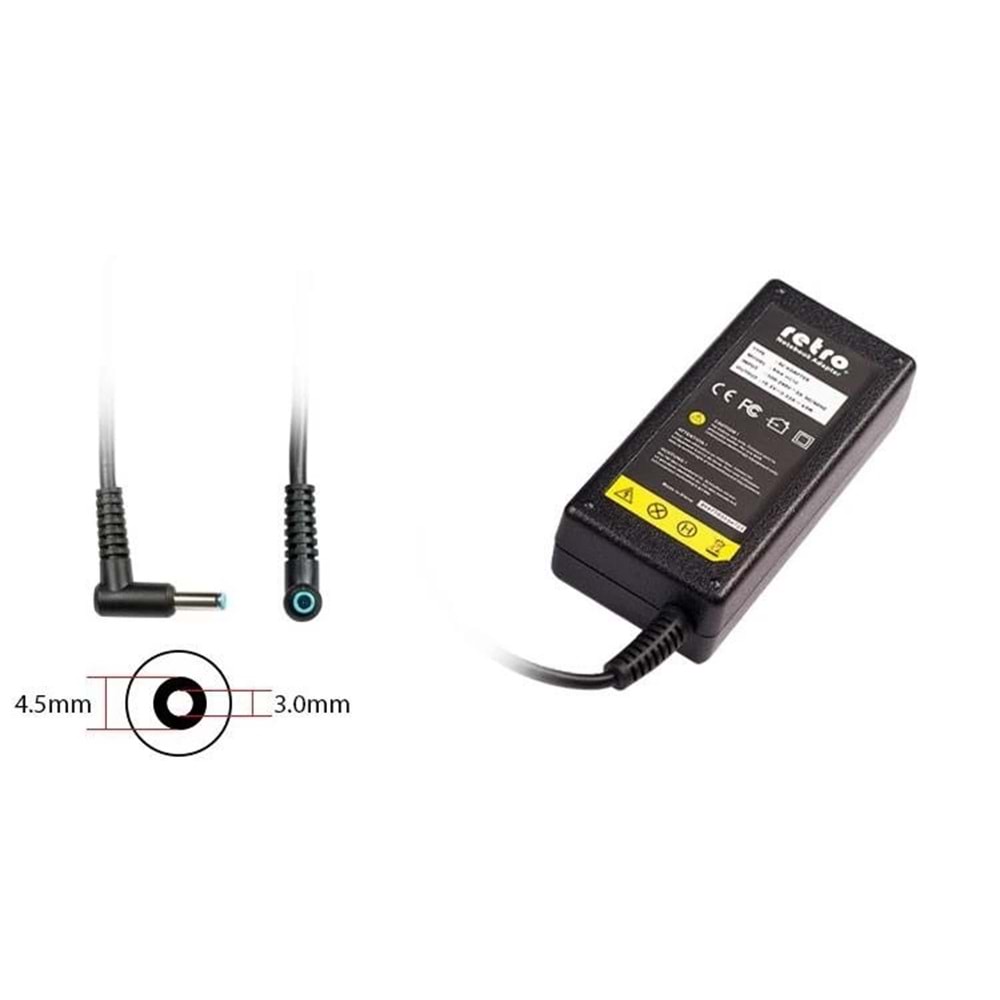 ADAPTOR DCA-HC074 19.5V 3.33A 65W 3.0mm4.5mm