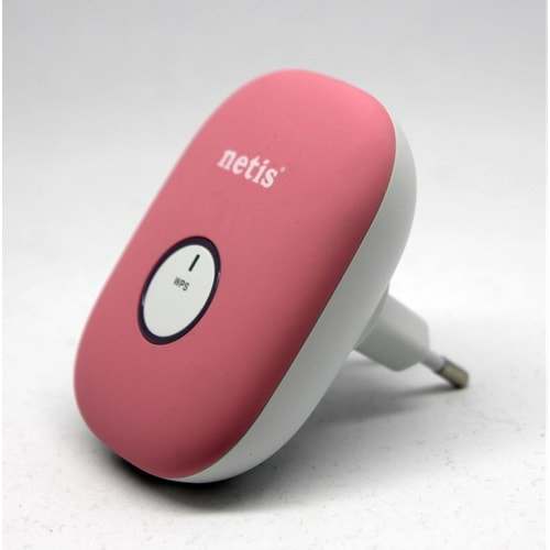 Router Netıs E1 300 Mbps Range Extender Pembe