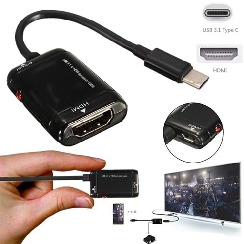 Adaptor Alfaıs Al4846 Type-C 3.1 To Hdmı