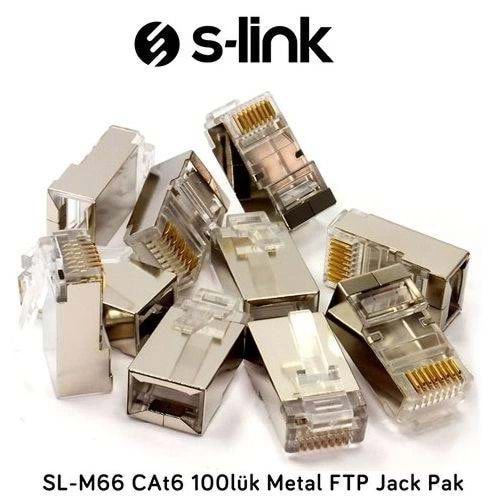 S-Link Rj45 Sl-M66 Cat6 Metal Konnektor 100Lü