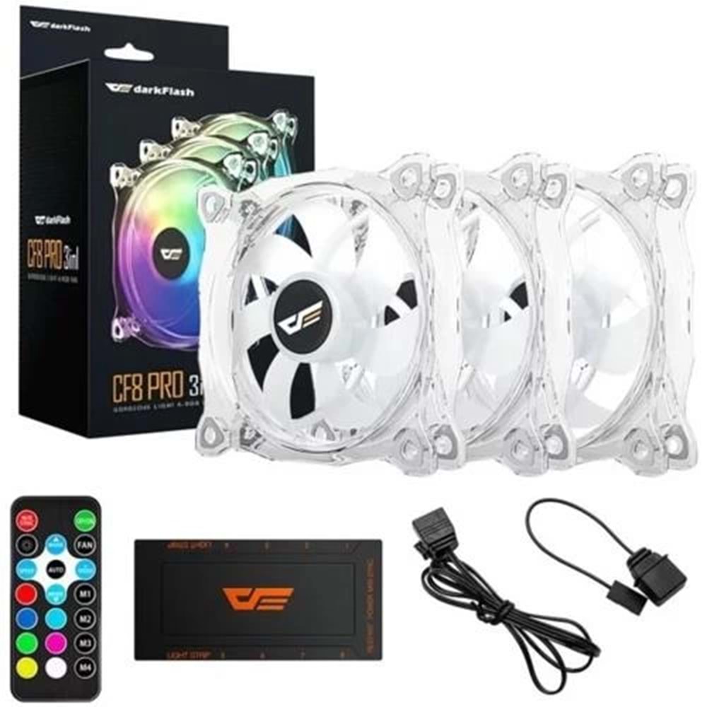Kasa Fanı Darkflash CF8 PRO ARGB