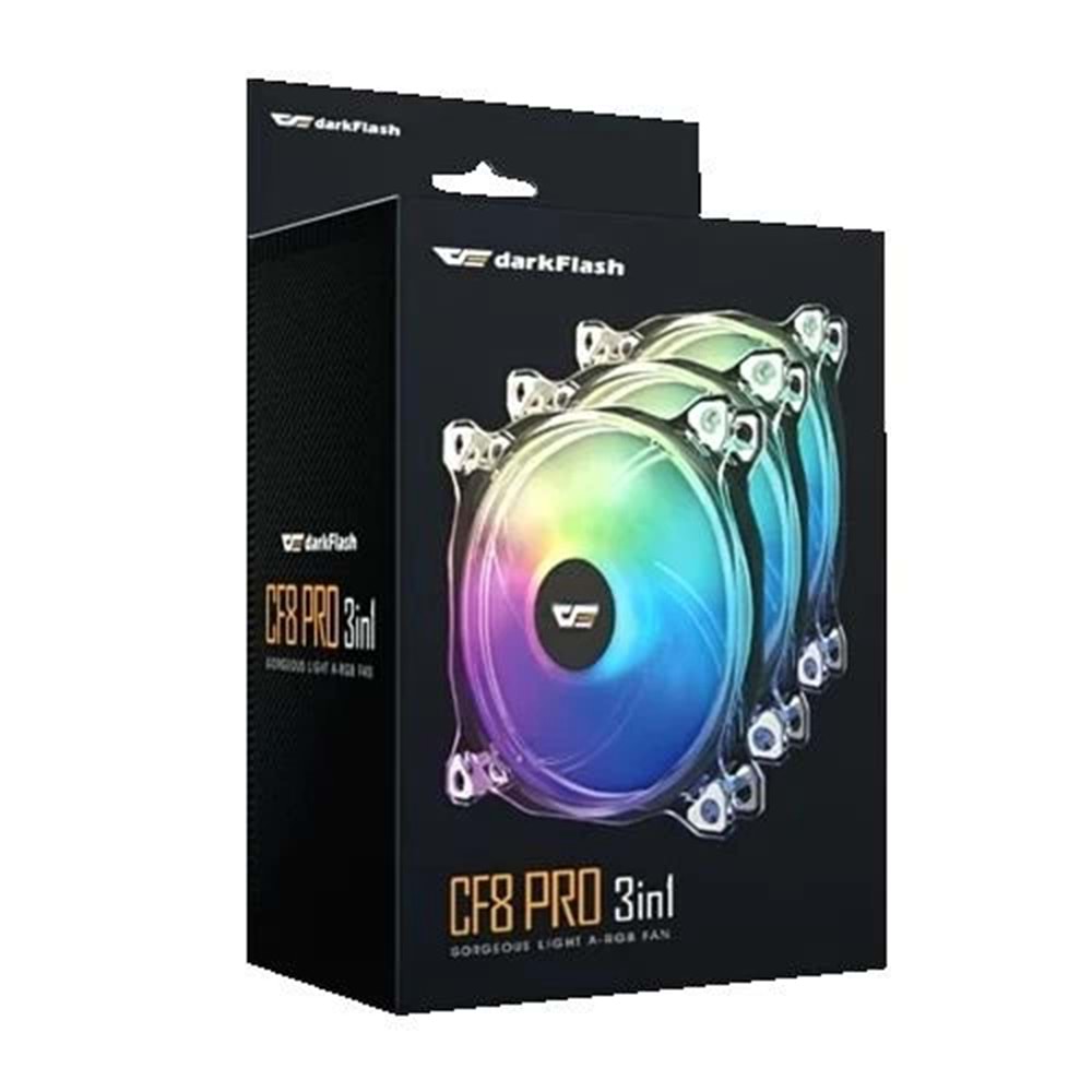 Kasa Fanı Darkflash CF8 PRO ARGB