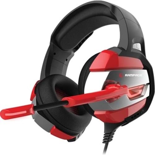 Kulaklık Rampage Rm-K5 Noble Black/Red 7.1 Gamıng