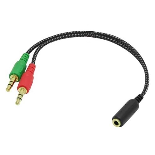 Kablo Frısby Fa-6624Ac Çevirici 4Pin 3.5Mm Kulaklık Çoklayıcı