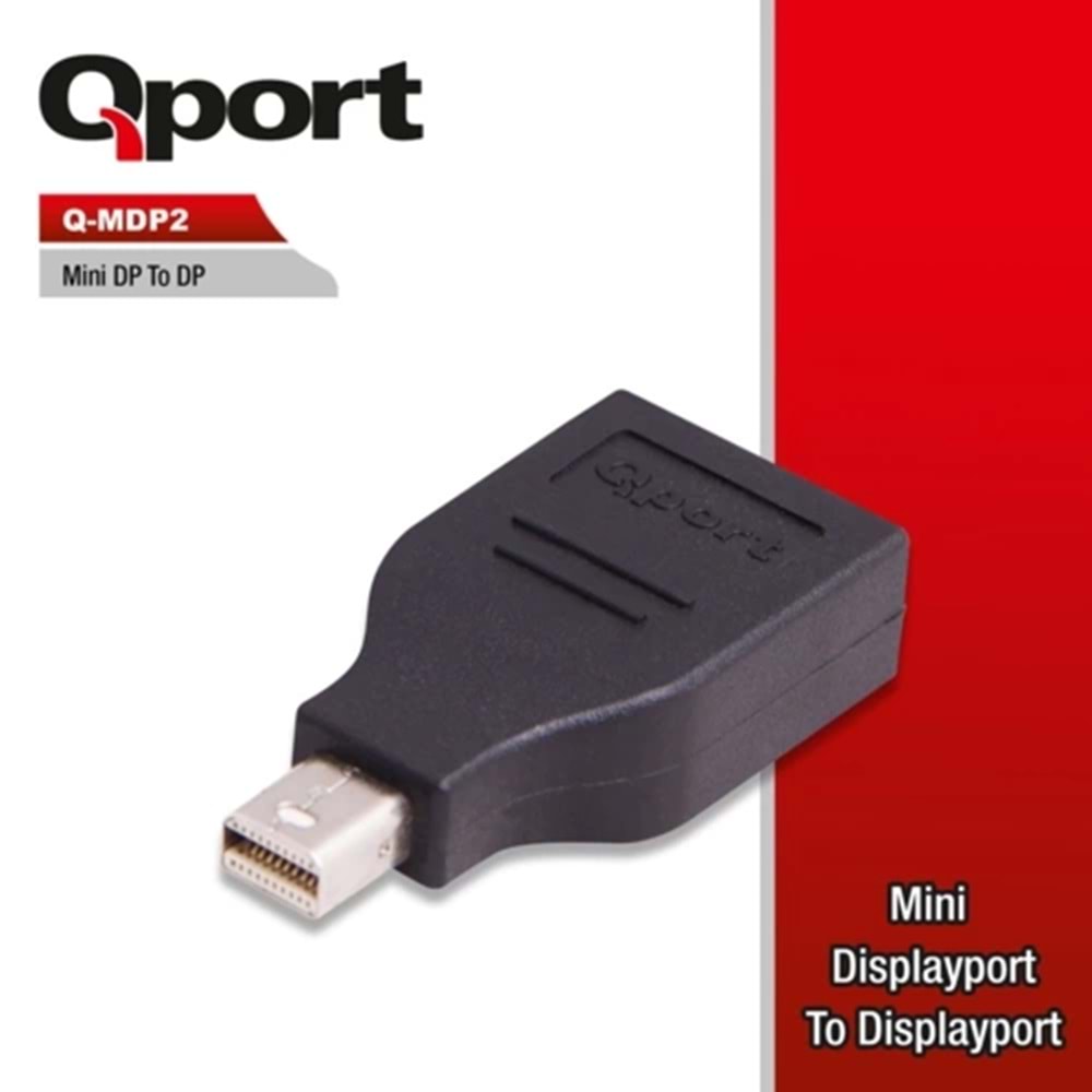 Aksesuar Qport Q-Mdp2 Mini Dp To Dp Cevırıcı