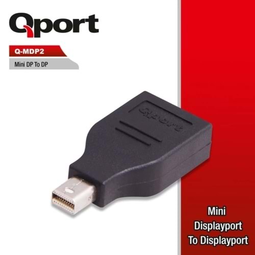 Aksesuar Qport Q-Mdp2 Mini Dp To Dp Cevırıcı