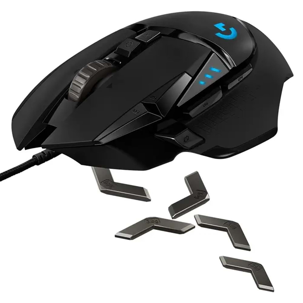 Mouse Logitech G G502 Hero LightSync 25600Dpi Kablolu 910-005471 Siyah