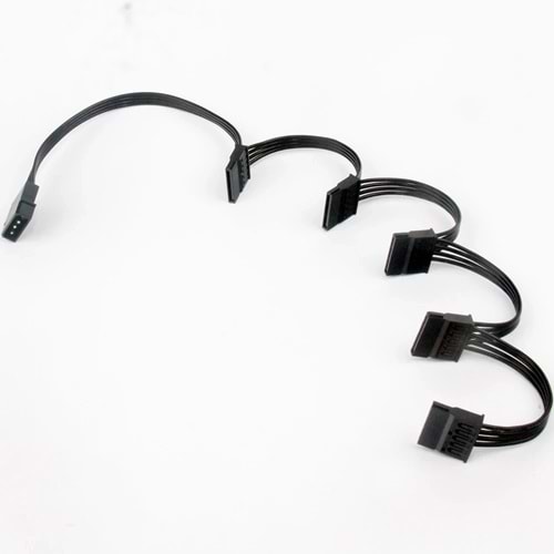 Kablo Molex Power To 5 Sata - 15 Pin Hdd Power Dönüştürücü