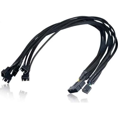 Kablo 5 Pın Fan Power Splıtter To 4 X 3 Pın + 1 X 4Pın Power Pın