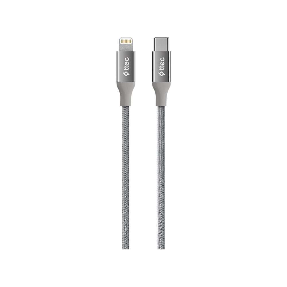 Ttec 2Dk41G Alumicable Type-C - Lightning Hızlı Şarj Kablosu 150Cm