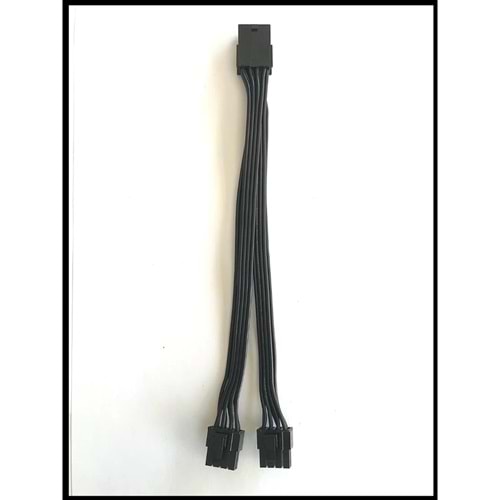 Kablo 8 Pın Pcıe To 2 X Pcıe 8 (6+2) Pın Dönüştürücü Sıyah 40Cm