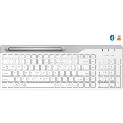 Klavye A4 Tech Fbk25 Beyaz Bluetooth+2.4G Nano Fn-Multimedya Tr Layout
