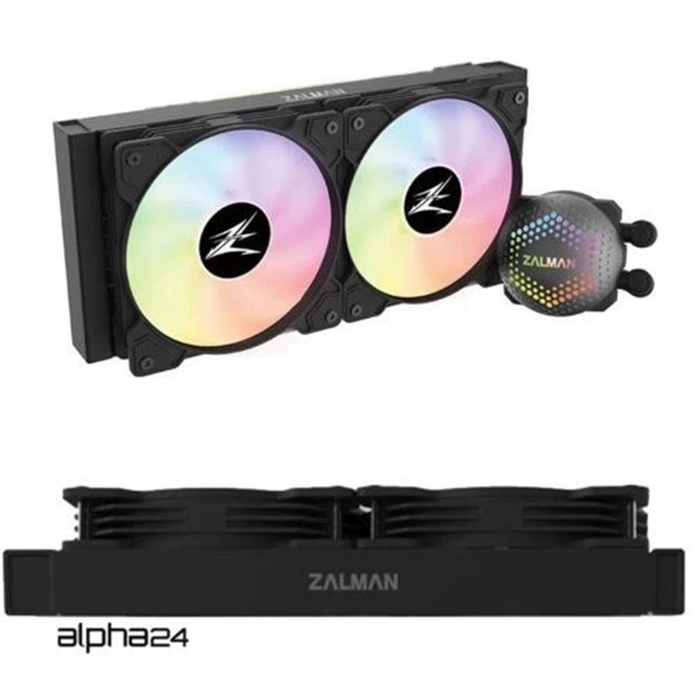 İşlemci Fanı Zalman Alpha-24Bk 240Mm Sıvı Soğutma 1700Kitli