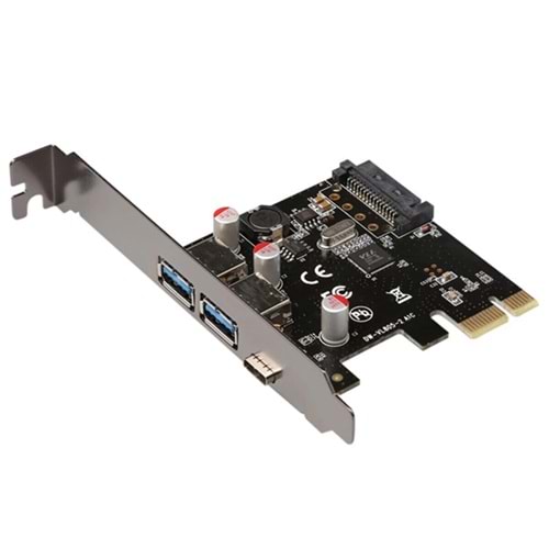 Aksesuar Pcı-Exp Kart Usb 3.0 2 Port Type-C Usb3.1 1 Port