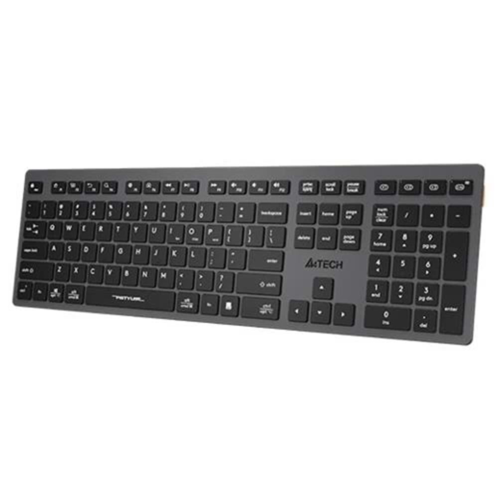 Klavye A4Tech Fbx50C Gri Bluetooth + 2.4G Fn-Mm-Şarjlı Klavye Tr Layou