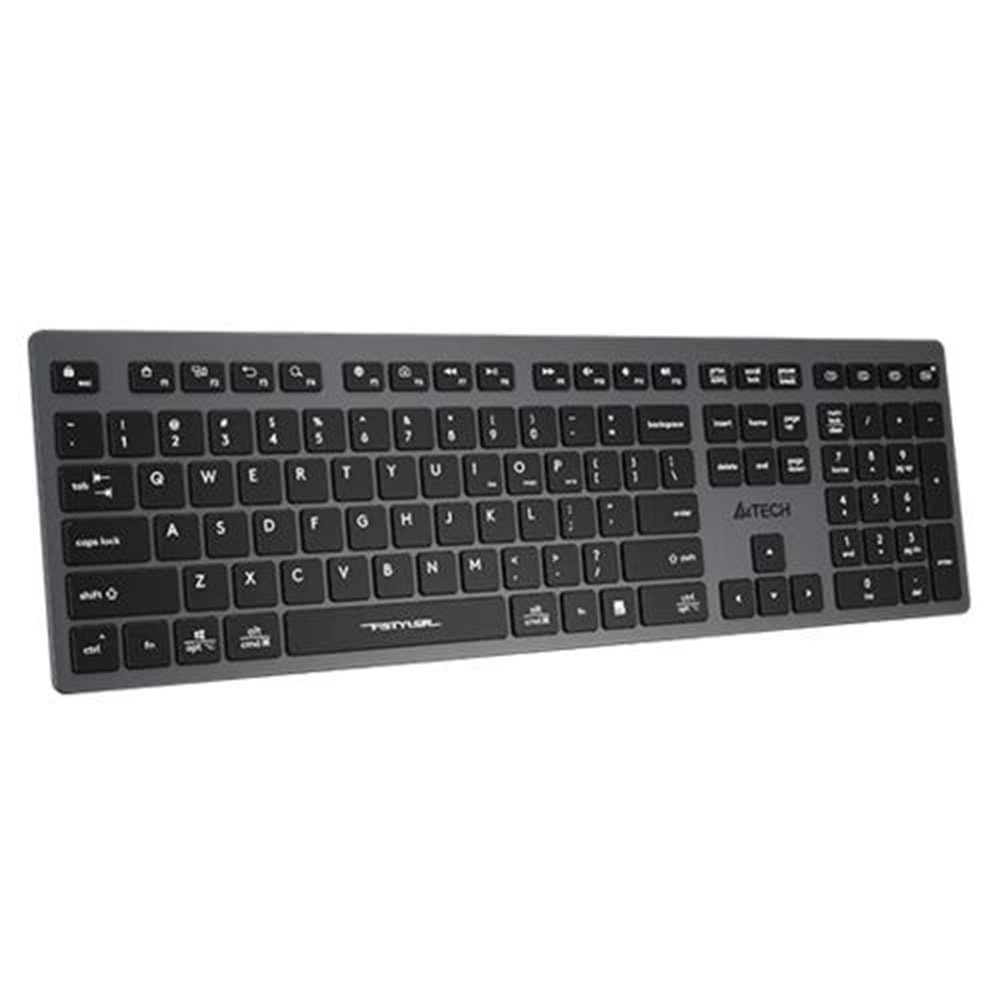 Klavye A4Tech Fbx50C Gri Bluetooth + 2.4G Fn-Mm-Şarjlı Klavye Tr Layou