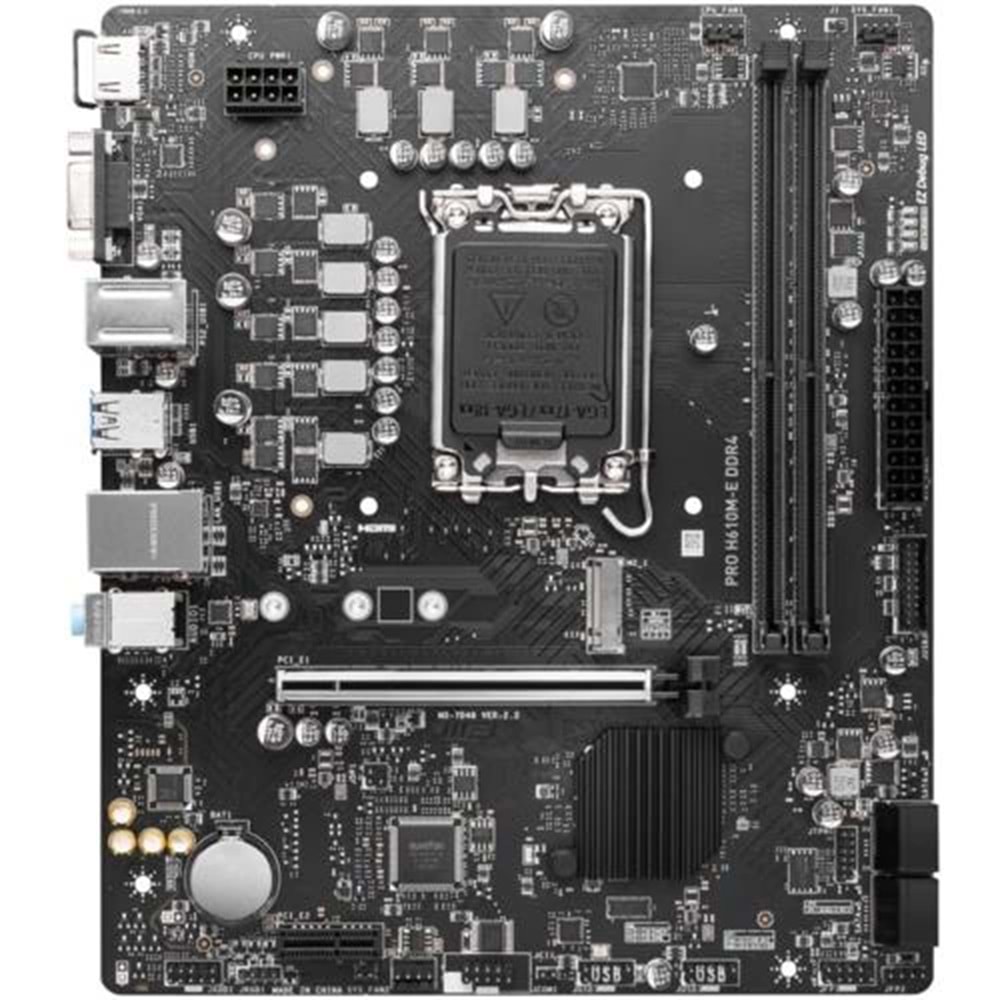 Anakart Msi Pro H610M-E Ddr4 1700P