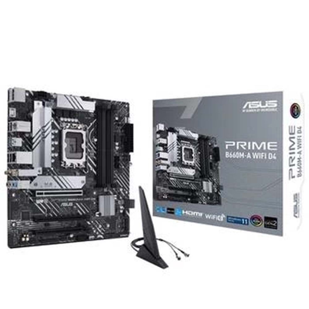 Anakart Asus Prıme B660M-A Wıfı D4 Ddr4 5333Mhz 1700P