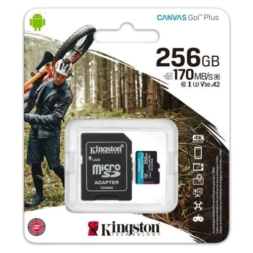 Kıngston 256Gb Mıcro Sd Sdcg3/256Gb 170/90Mb/S Uhs-I, U3, V30, A2