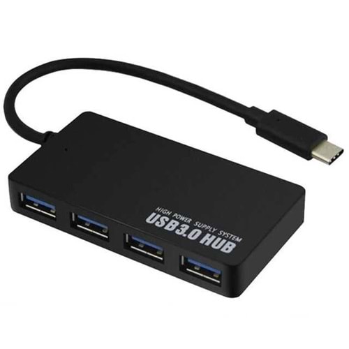 USB ÇOKLAYICI ULTRA THIN TYPE C TO USB 3.0 HUB 4 PORT