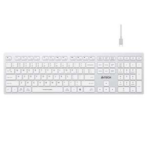 Klavye A4Tech Fbx50C Beyaz Bluetooth+2.4G Fn-Mm-Şarjlı Tr Layout