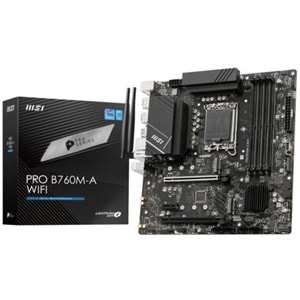 Anakart Msı Pro B760M-A Wıfı Ddr4 S+V+Gl 1700P