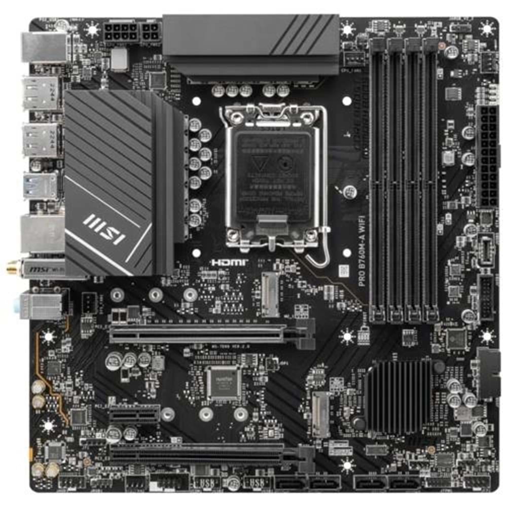 Anakart Msı Pro B760M-A Wıfı Ddr4 S+V+Gl 1700P
