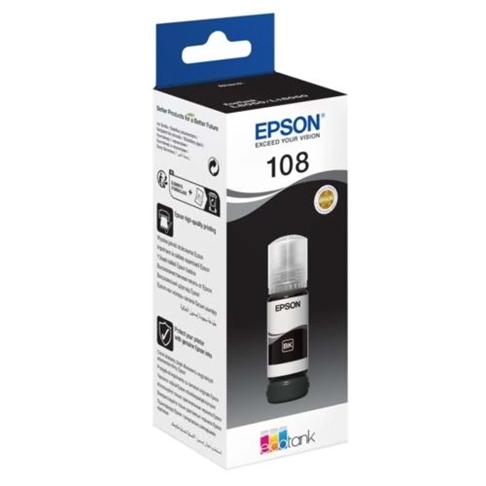 Kartuş Epson C13T09C14A 108 Siyah
