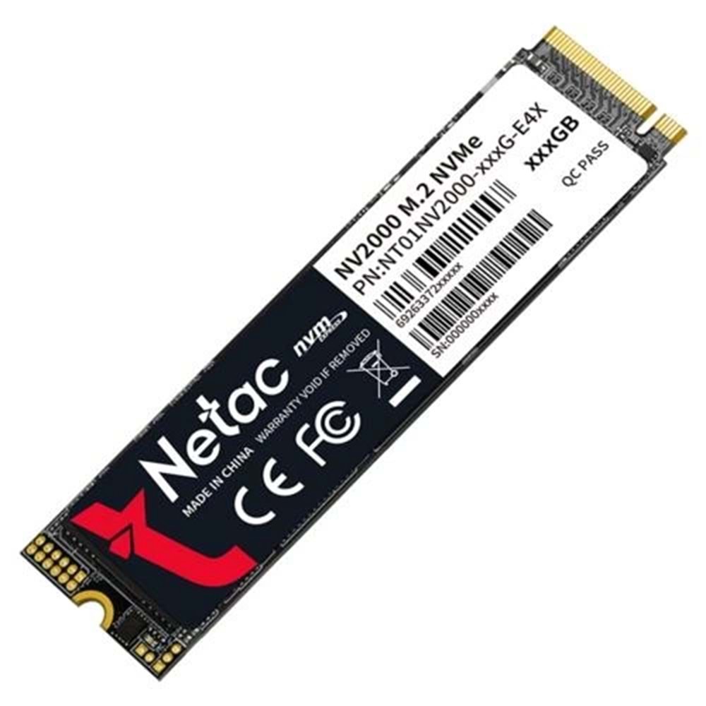 Ssd Netac Nv2000 256Gb M.2 Nvme Nt01Nv2000-256-E4X 2500-1000Mb/S