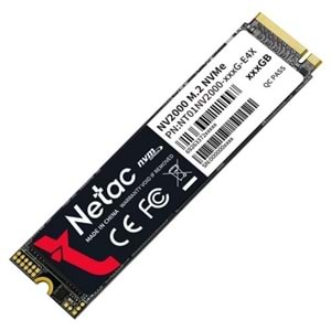 Ssd Netac Nv2000 256Gb M.2 Nvme Nt01Nv2000-256-E4X 2500-1000Mb/S