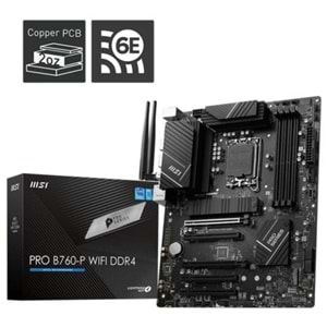 Anakart Msı Pro B760-P Wıfı Ddr4 S+V+Gl 1700P