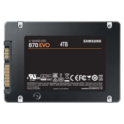 Ssd Samsung 870 Evo 4Tb Ssd Disk Mz-77E4T0Bw 560-530 Mb/S, 2.5