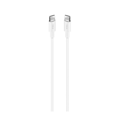 ttec USB-C - USB-C 300cm 60W PD/QC Hızlı Şarj/Data Kablosu Beyaz