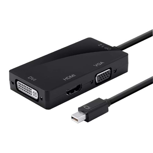 Adaptor Mını Dısplay Port To Hdmı Dvı Vga Adaptor Siyah