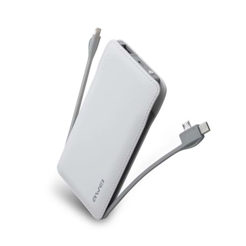 Powerbank P51K 10000Mah Beyaz Multıple Output