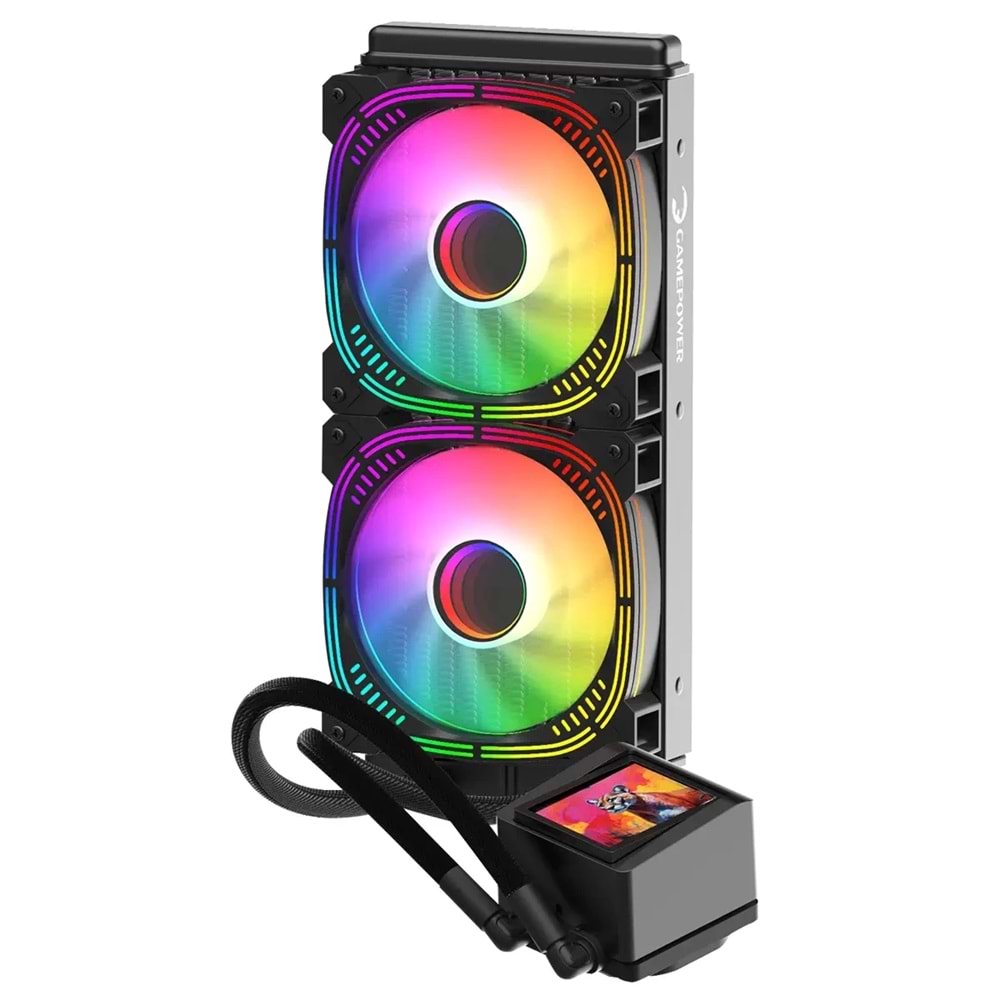 İşlemci Fanı Gamepower Skadı Elıte Lcd 240 Argb Sıvı Soğutma