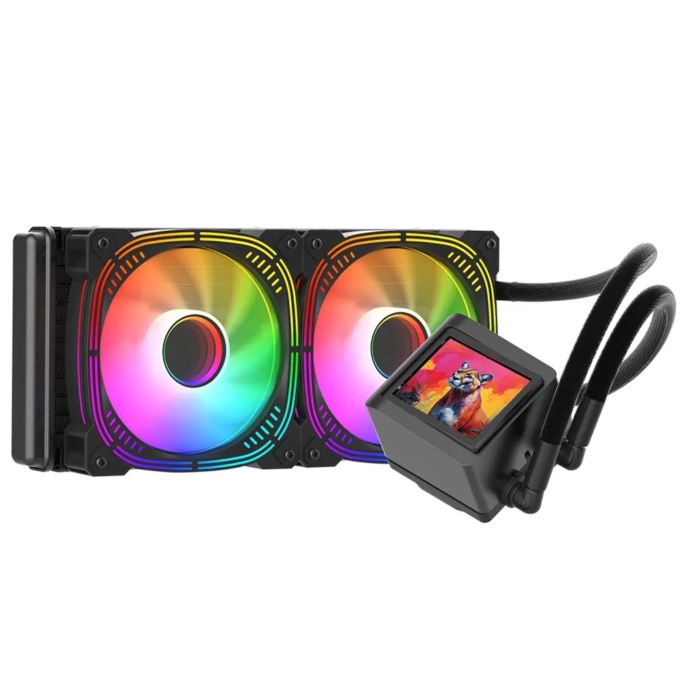 İşlemci Fanı Gamepower Skadı Elıte Lcd 240 Argb Sıvı Soğutma