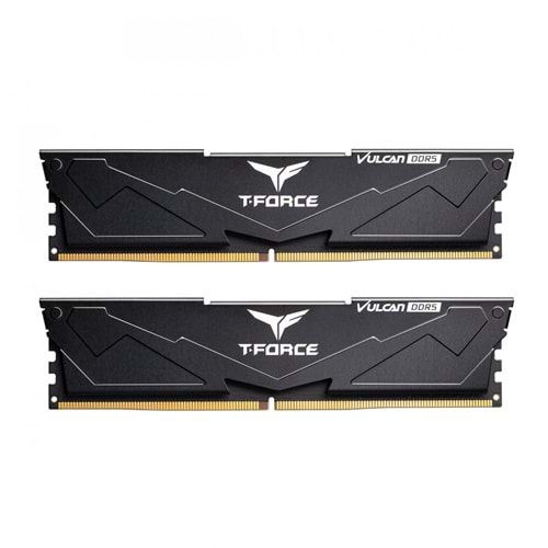 Bellek Team T-Force Vulcan Black 32Gb (2X16Gb) 6000Mhz Ddr5 Cl38