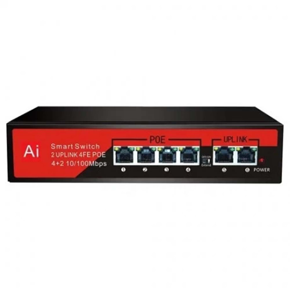 Swıtch Ezcool Ez-04Pse 4Xfe+2Xfe Poe (65Watt)