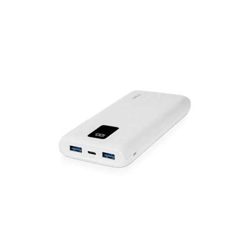 POWERBANK TTEC 2BB202B BEYAZ PowerSlim TRIO LCD 10000Mah PD