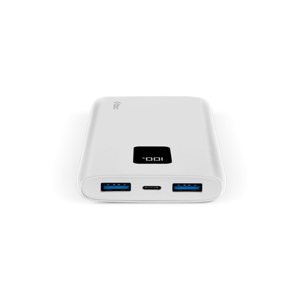 POWERBANK TTEC 2BB202B BEYAZ PowerSlim TRIO LCD 10000Mah PD