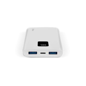 POWERBANK TTEC 2BB202B BEYAZ PowerSlim TRIO LCD 10000Mah PD