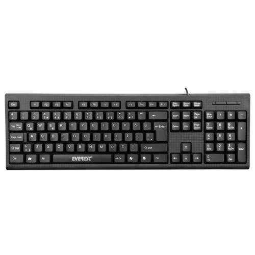 KLAVYE EVEREST KB-871U SIYAH USB Q TR LAYOUT