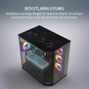 Kasa Gamepower Warcry Edge 1X Black Gaming