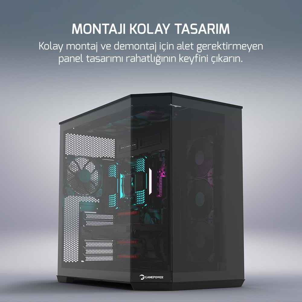 Kasa Gamepower Warcry Edge 1X Black Gaming