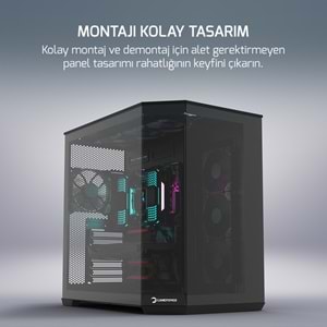 Kasa Gamepower Warcry Edge 1X Black Gaming