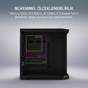 Kasa Gamepower Warcry Edge 1X Black Gaming