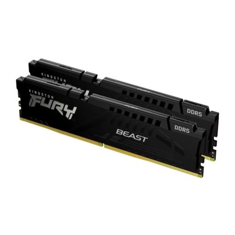 Bellek Kıngston Fury Beast 32Gb (2X16) 6000Mhz Ddr5 Cl36 Kf560C36Bbek