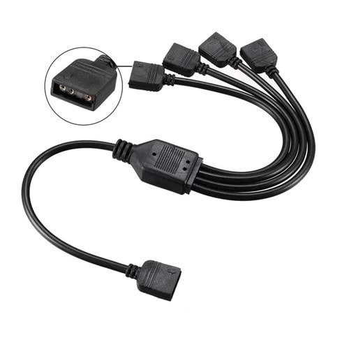 5V 3Pin Argb Led Splıter Kablosu (1 Dişi - 4 Dişi)