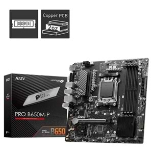 Anakart Msi Pro B650M-P Ddr5 M.2 Am5